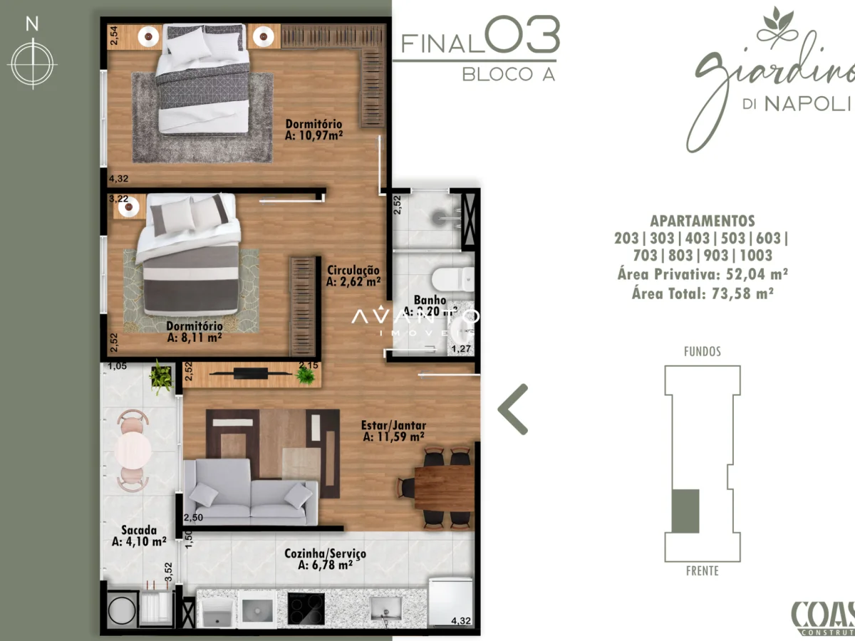 Planta 2 — Residencial Giardino Di Napoli