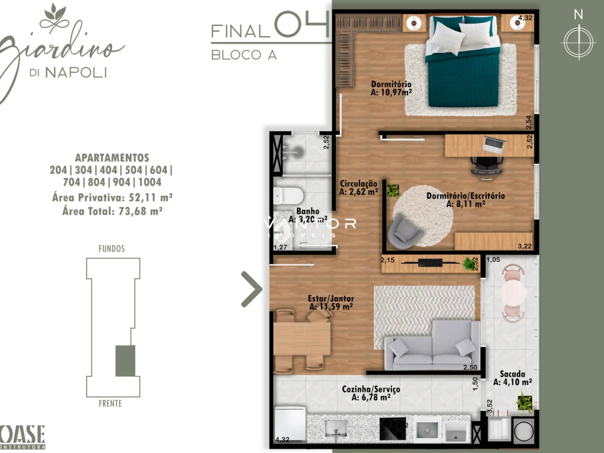 Planta 3 — Residencial Giardino Di Napoli