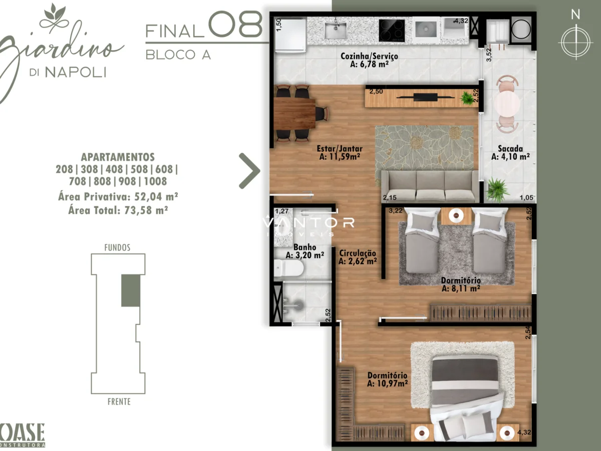 Planta 5 — Residencial Giardino Di Napoli