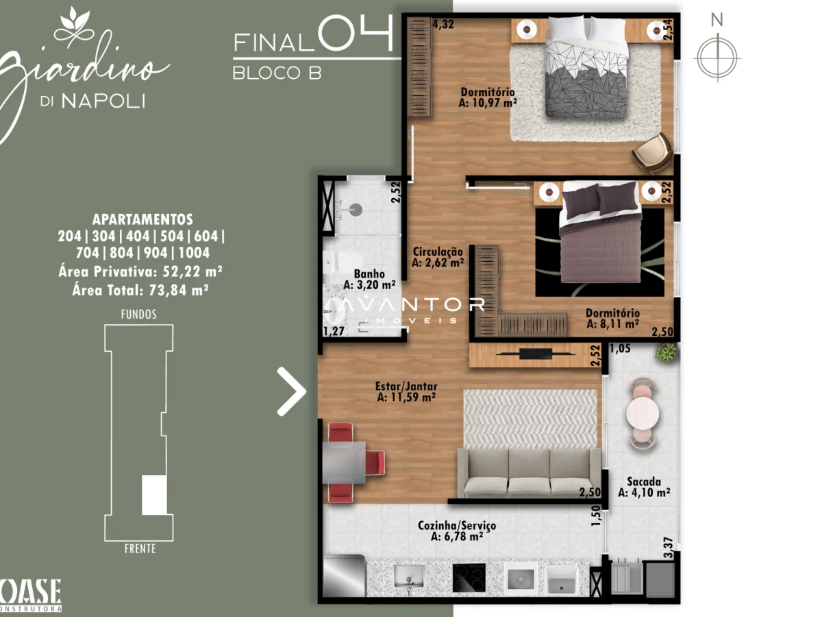 Planta 10 — Residencial Giardino Di Napoli
