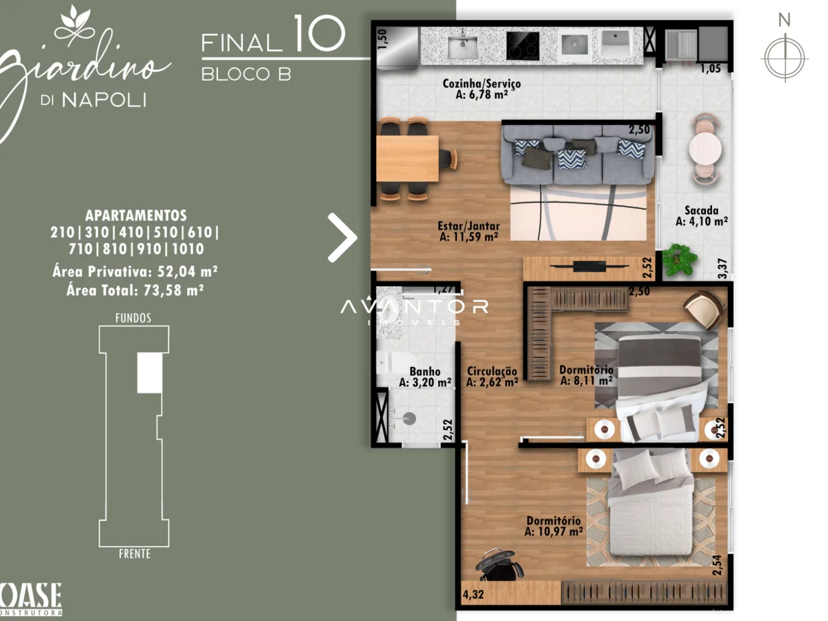 Planta 11 — Residencial Giardino Di Napoli