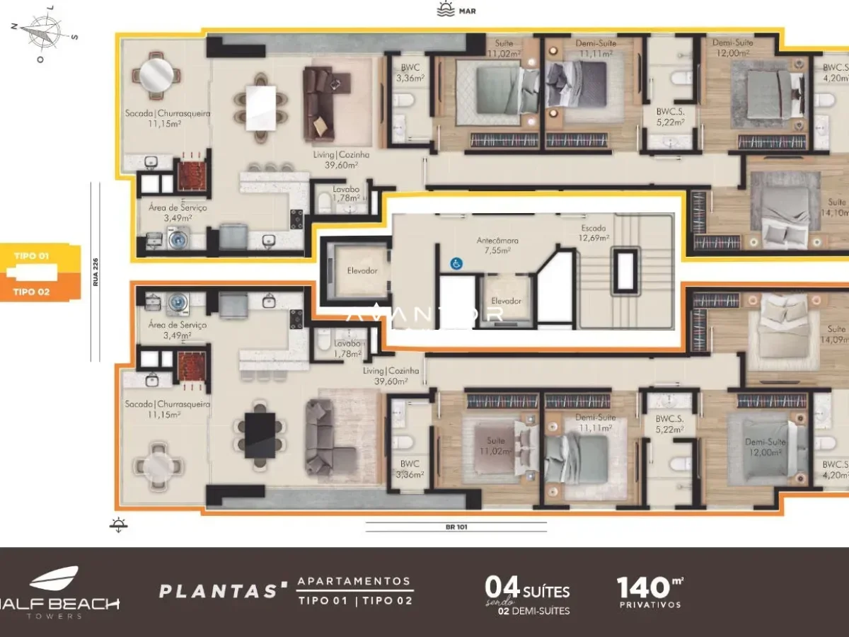 Planta 4 — Half Beach