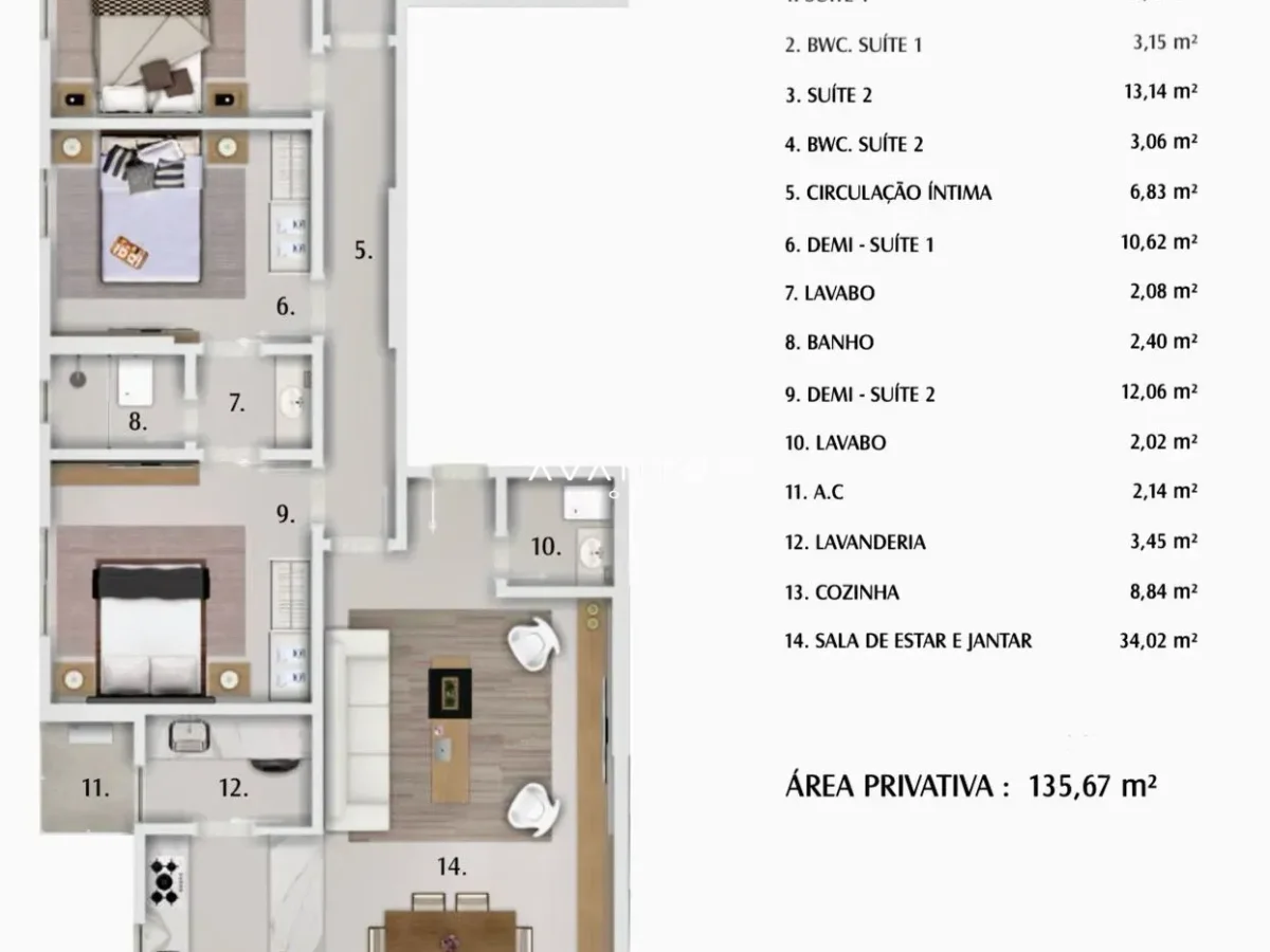 Planta 2 — Farol de Valença