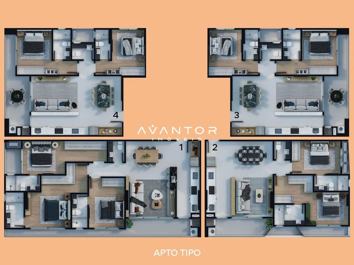 Planta 12 — Diamond Hill Residence