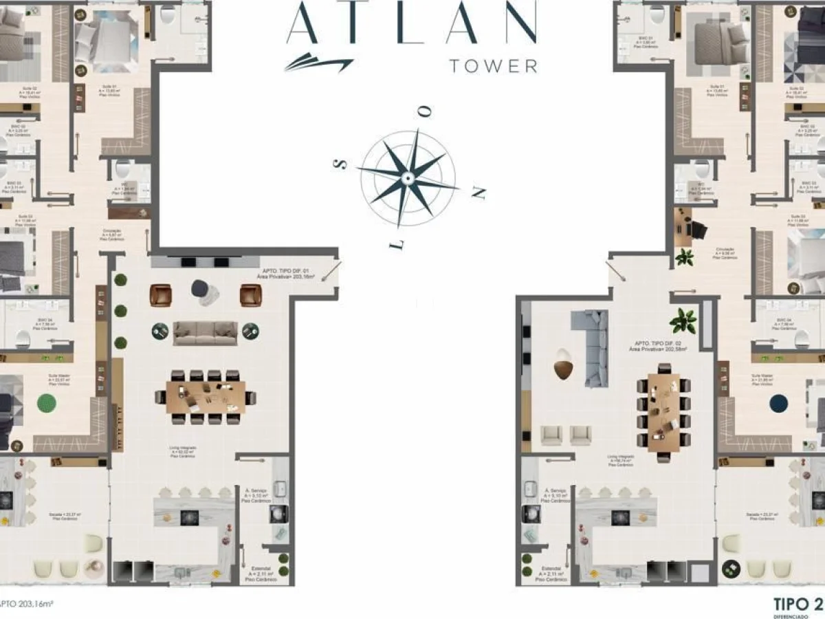 Planta 1 — Atlan Tower