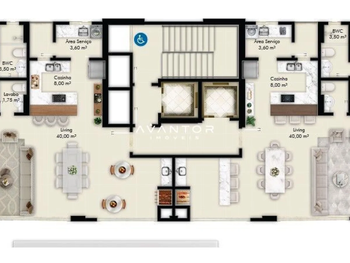 Planta 1 — Residencial Villa Aurora