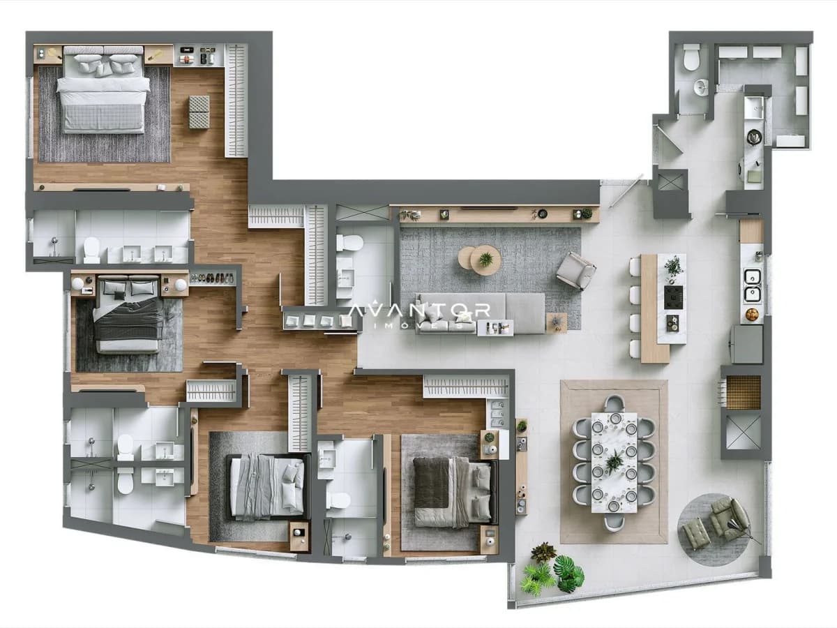 Planta 1 — Ápice