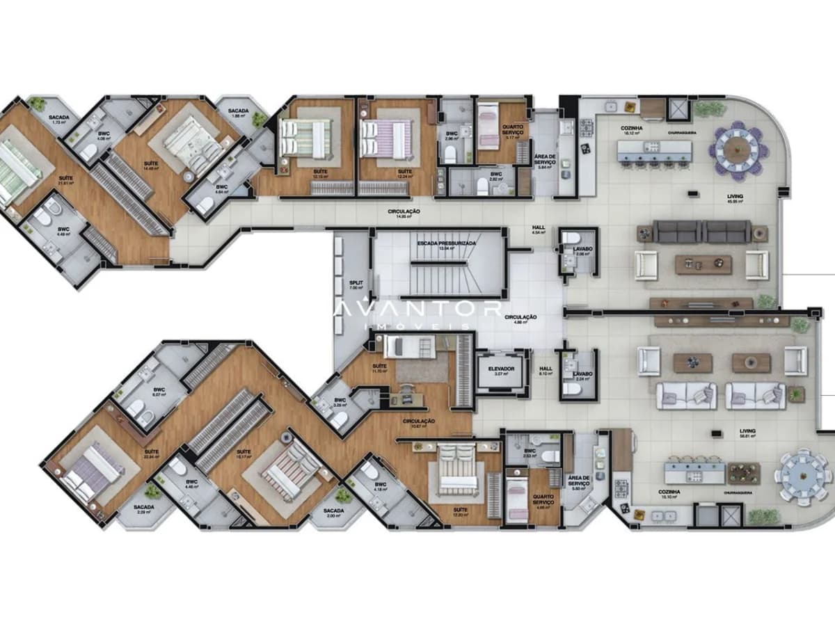 Planta 5 — Quintas do Arpoador