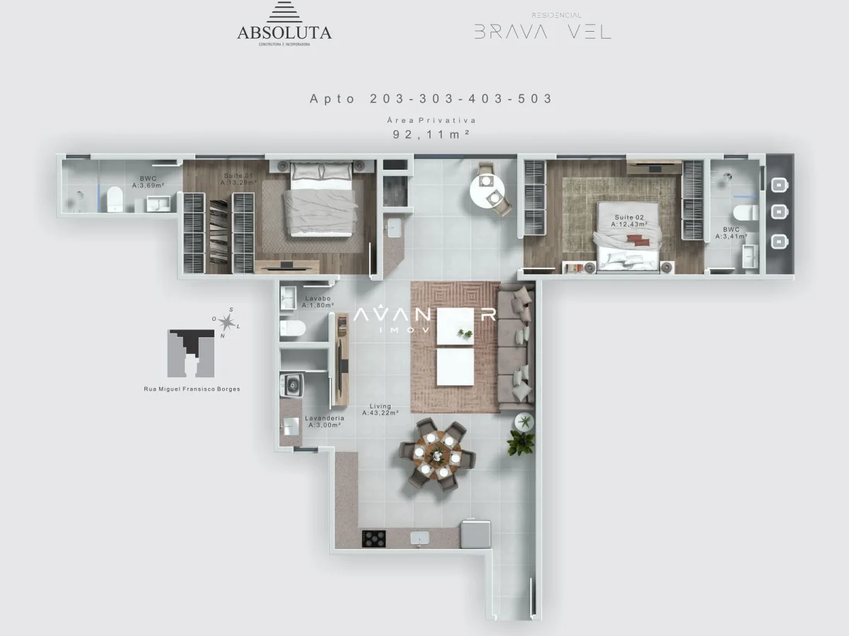 Planta 3 — Brava Vel