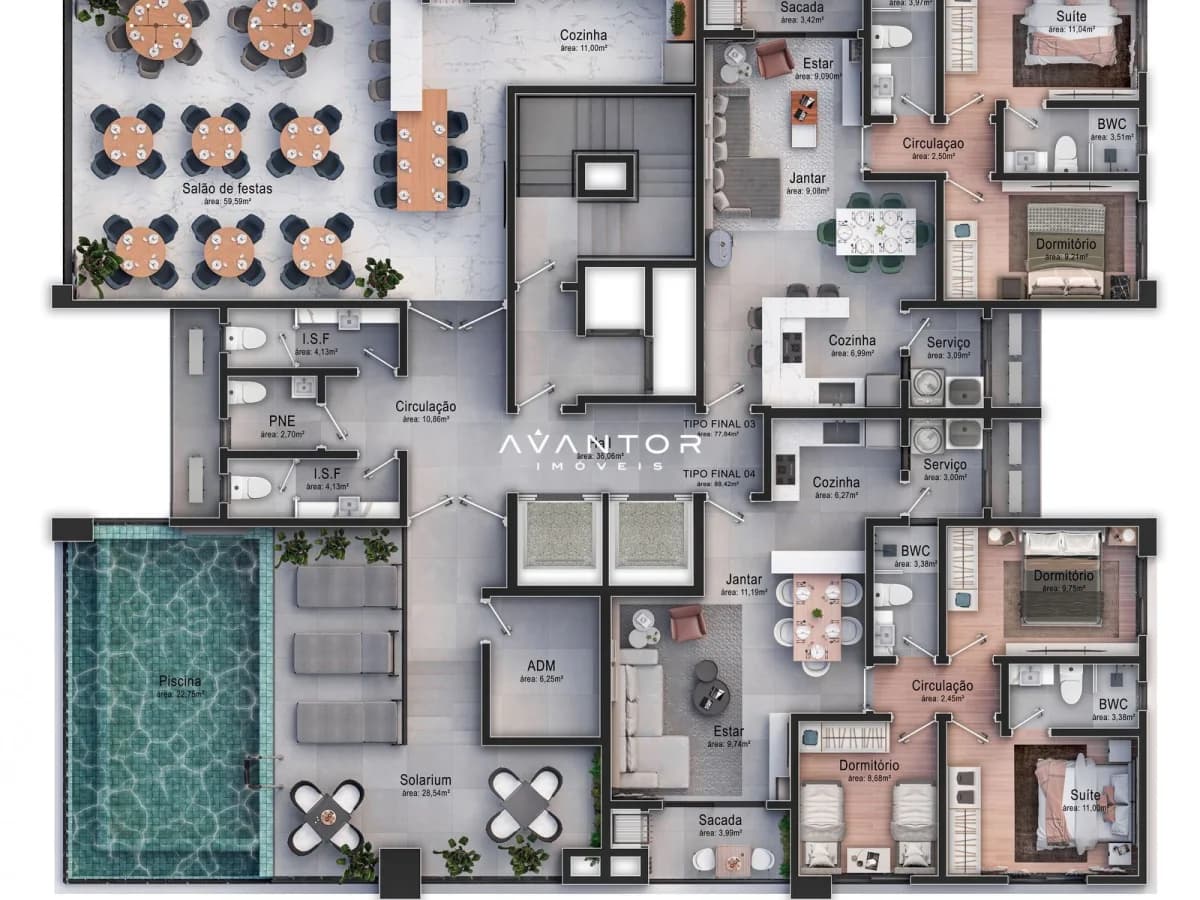 Planta 4 — Residencial Alicante