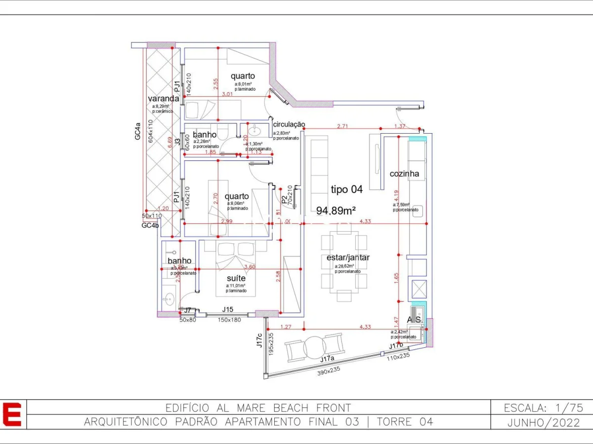 Planta 3 — Al Mare Beach Front - Fase 1