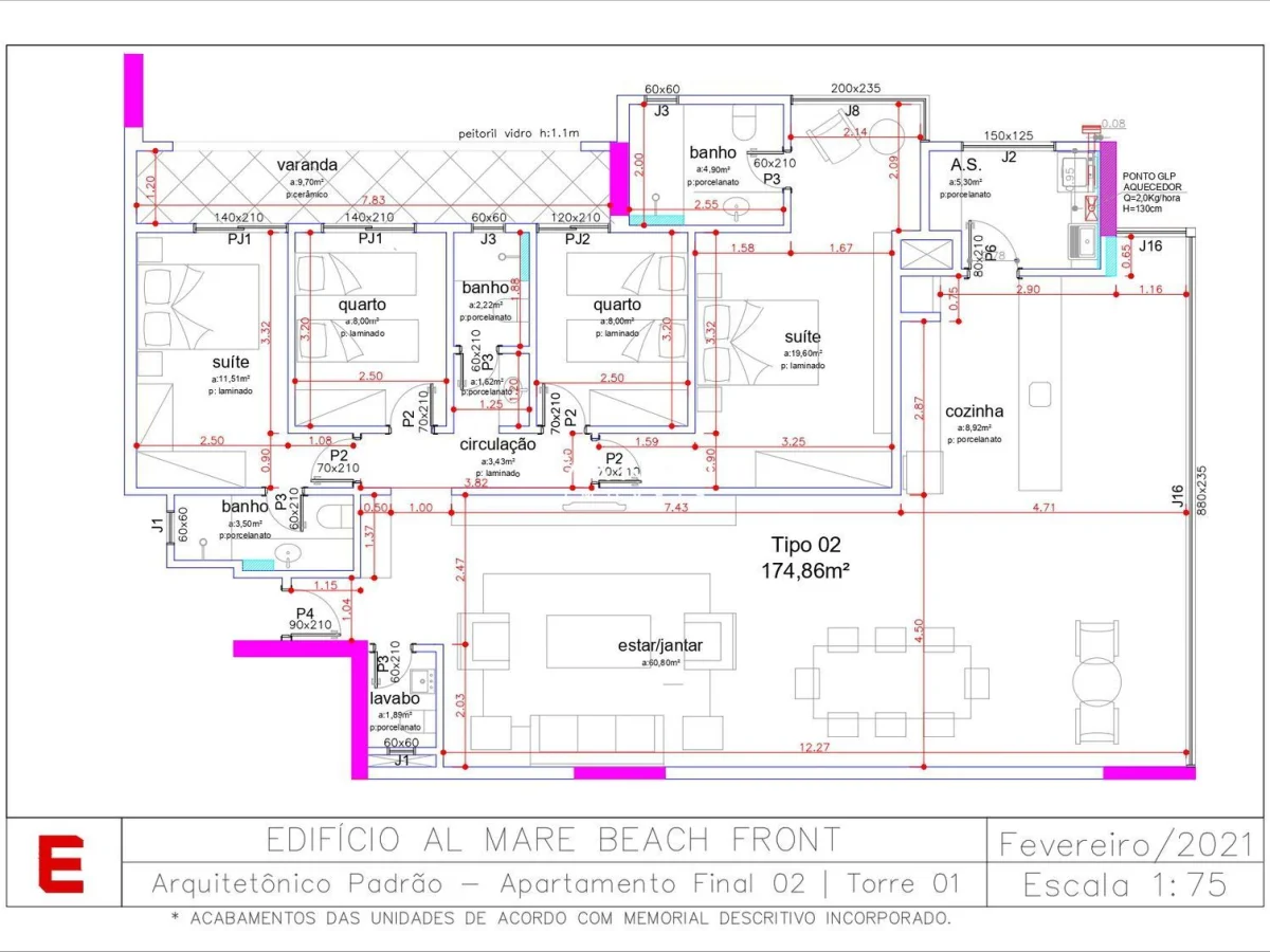 Planta 9 — Al Mare Beach Front - Fase 1