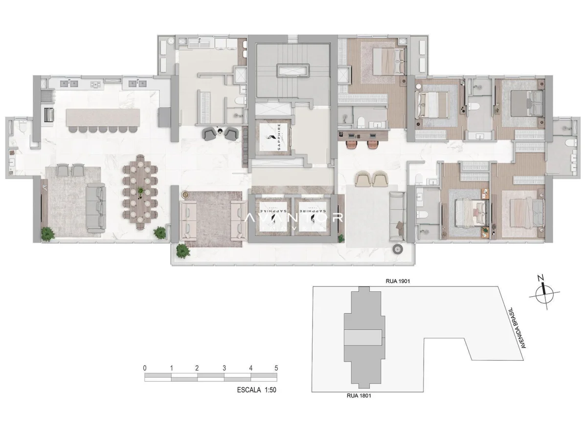 Planta 10 — Sapphire Tower