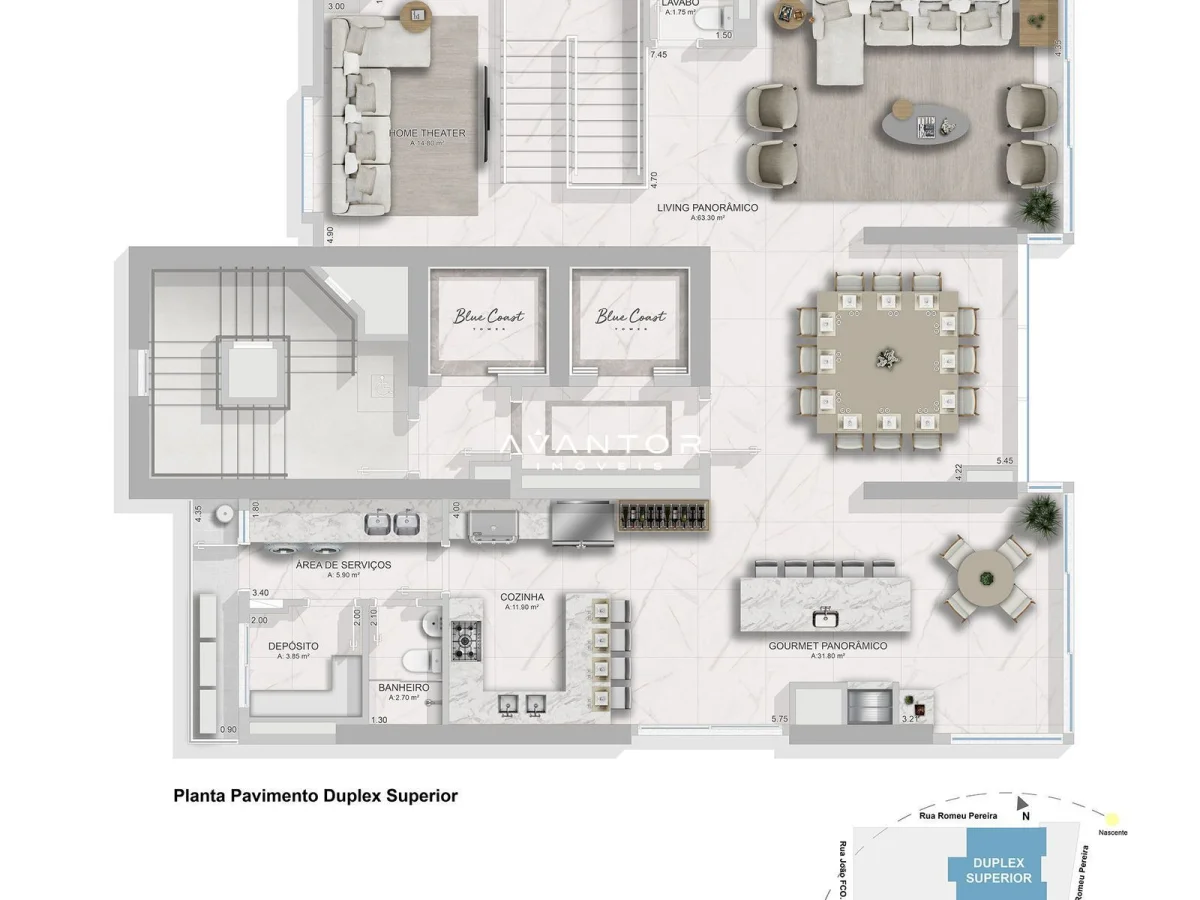 Planta 4 — Blue Coast Tower