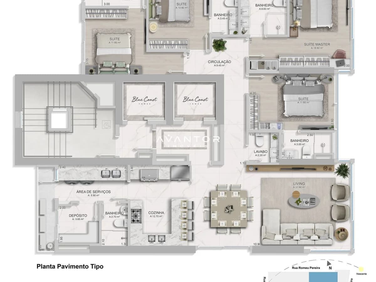 Planta 8 — Blue Coast Tower