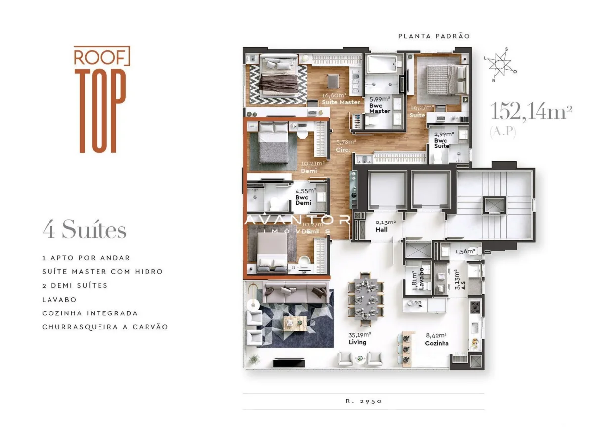 Planta 4 — Rooftop