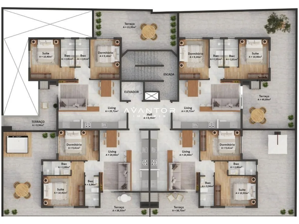 Planta 3 — Residencial Ilha Di Cretta