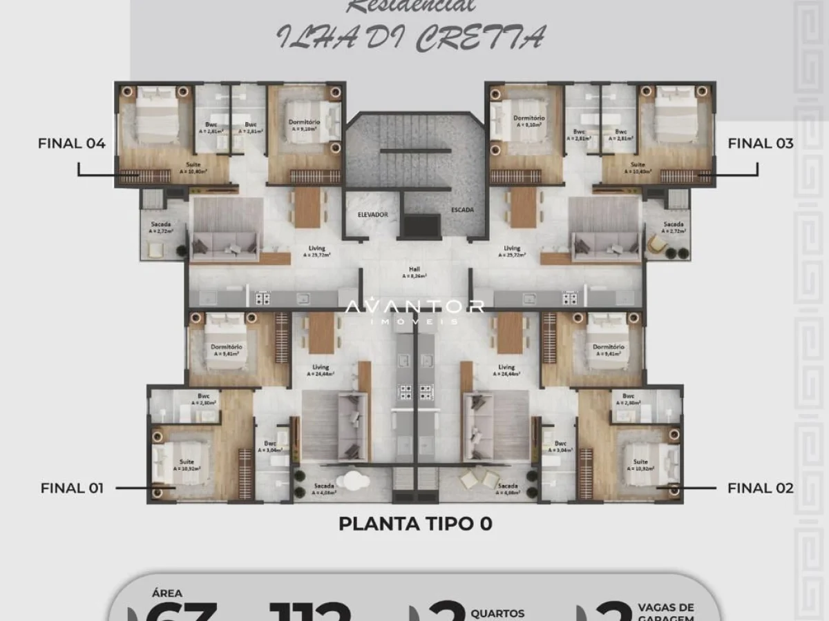 Planta 4 — Residencial Ilha Di Cretta