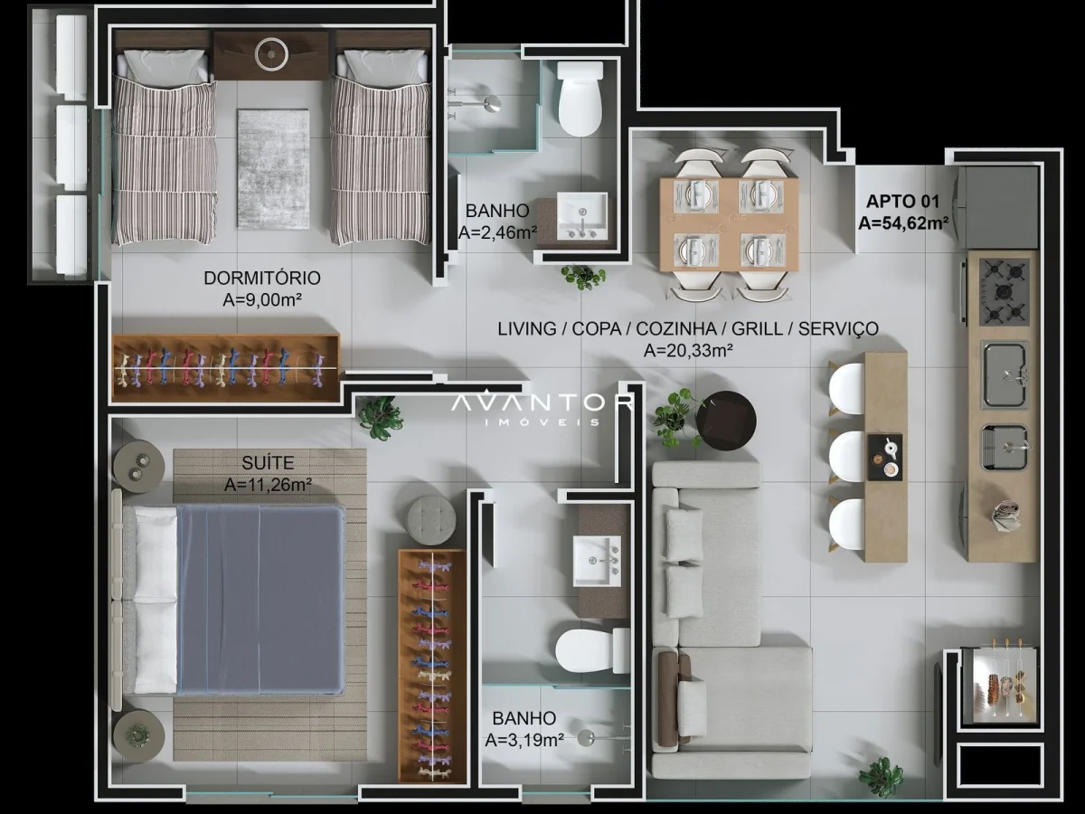 Planta 3 — Ciano Residence