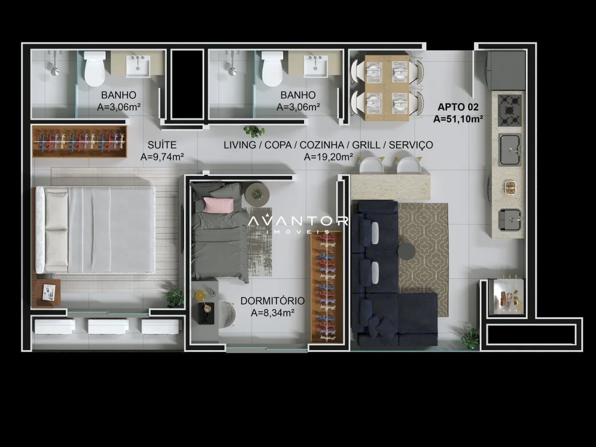 Planta 6 — Ciano Residence