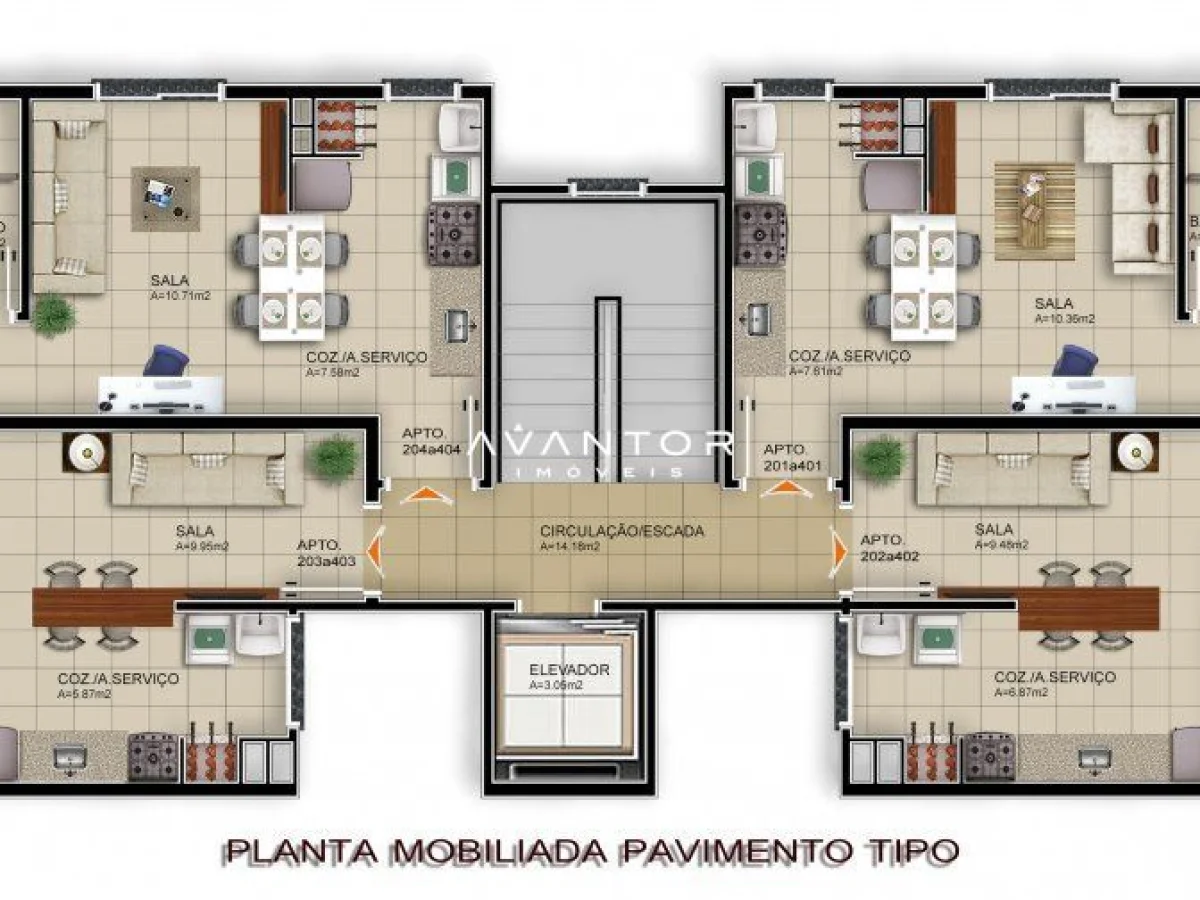 Planta 1 — Residencial Rosalina