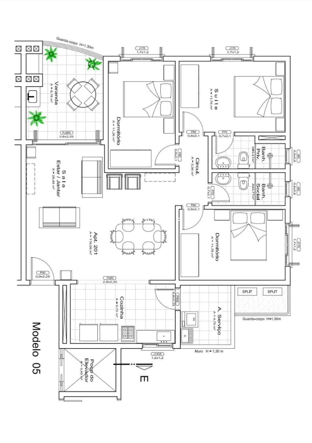 Apartamento com 3 quartos à venda no Edifício Sonho Real, em Pé de Plátano, Santa Maria/RS — foto 22 de 23