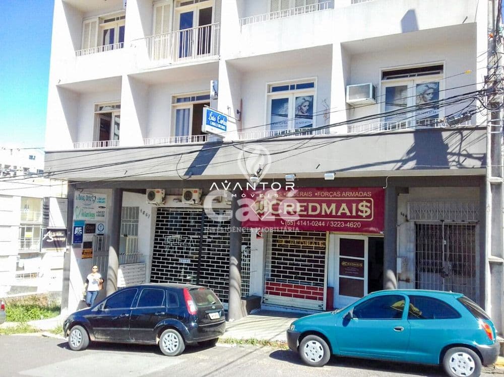 Fachada do prédio com garagem — Sala Comercial à venda em Centro, Santa Maria/RS