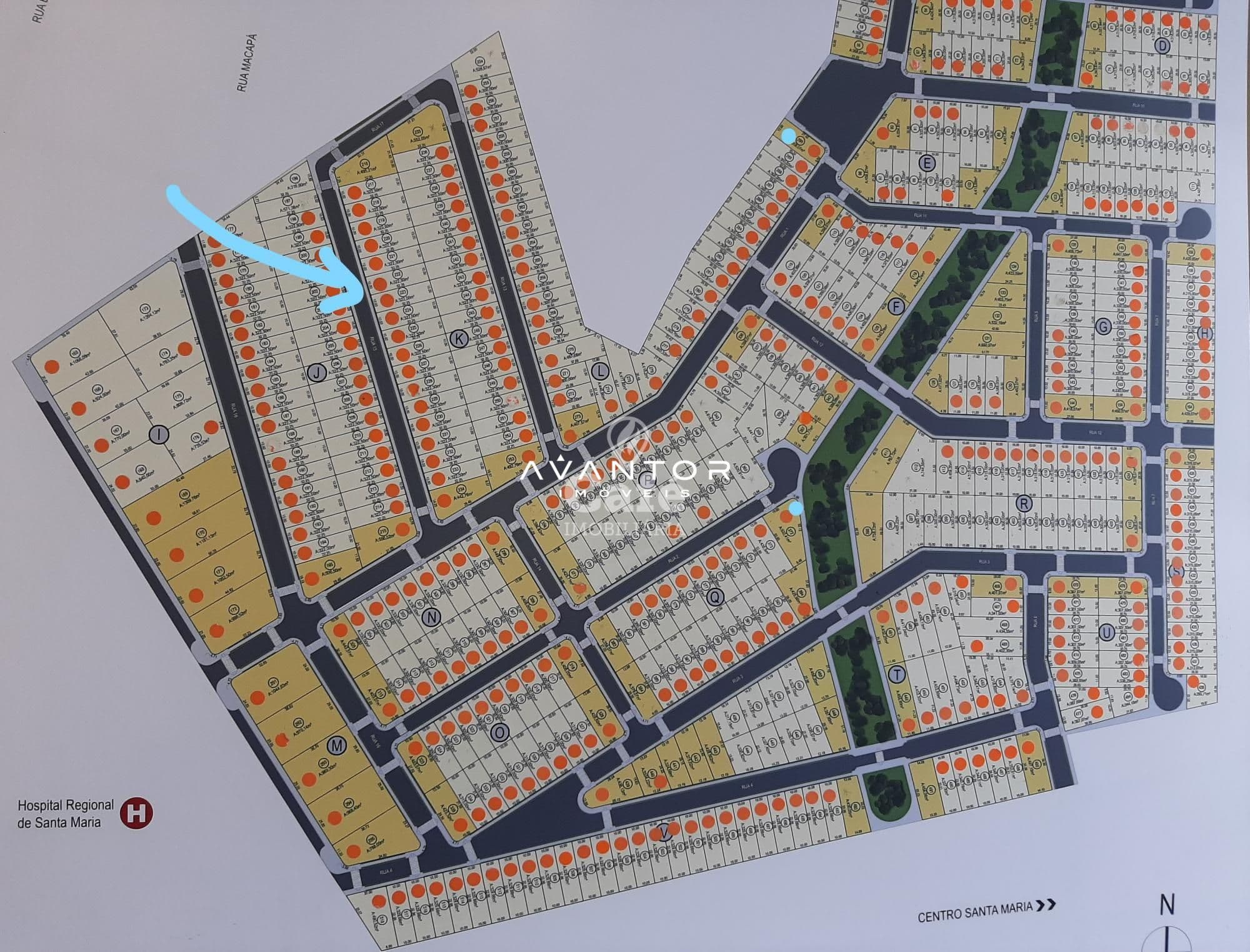 Lote na parte alta do Residencial Alberto Schons — Terreno à venda em Pinheiro Machado, Santa Maria/RS