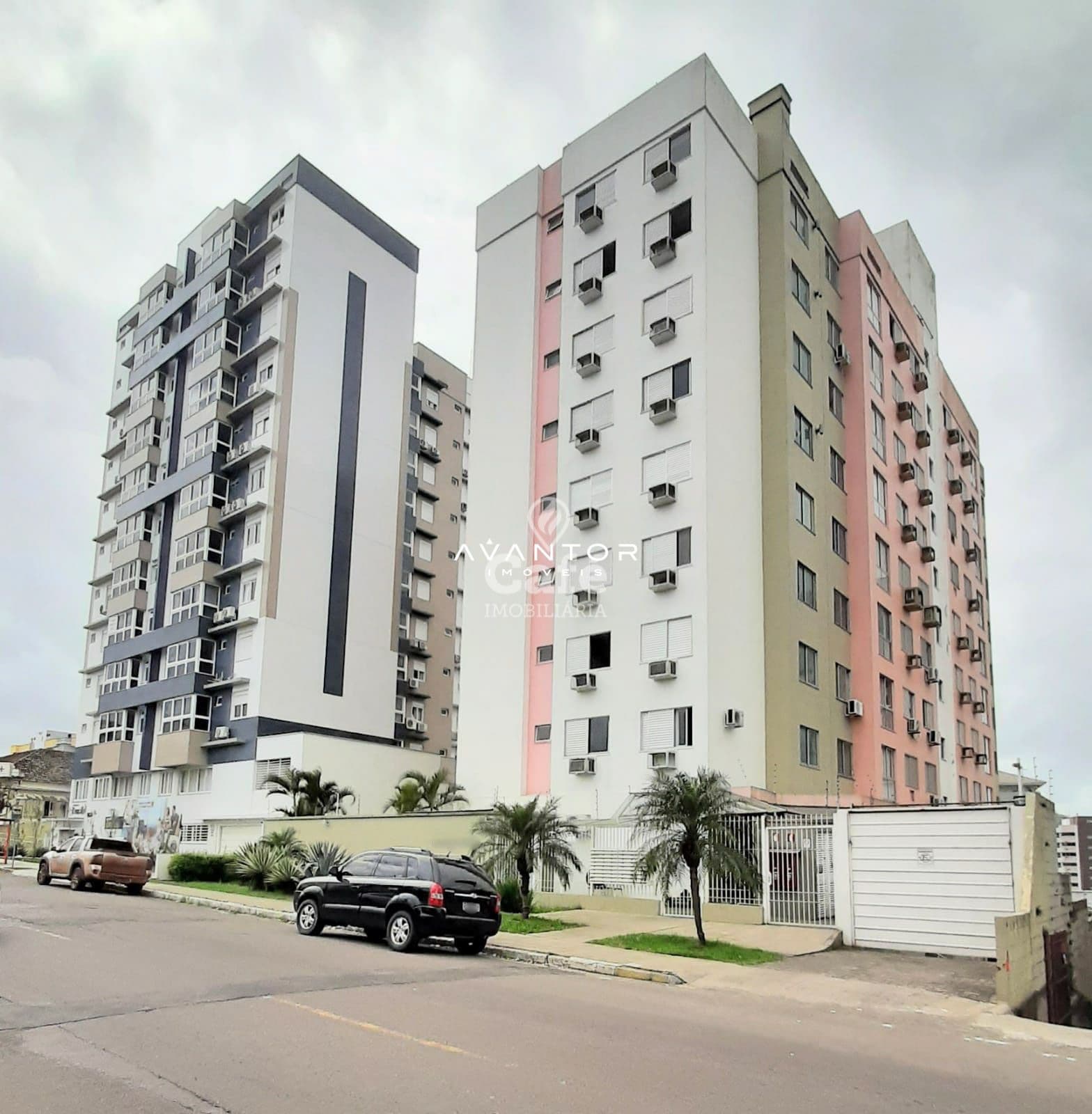 Fachada do prédio com paisagismo — Apartamento com 2 quartos à venda em Presidente João Goulart, Santa Maria/RS