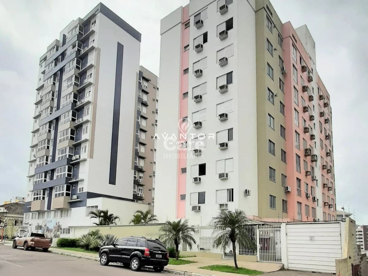 Fachada do prédio com paisagismo — Apartamento com 2 quartos à venda em Presidente João Goulart, Santa Maria/RS