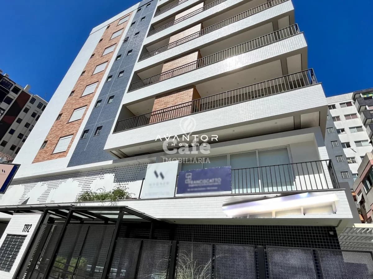 Fachada do edifício com sacadas — Apartamento com 2 quartos à venda no Baviera, em Nossa Senhora de Fátima, Santa Maria/RS