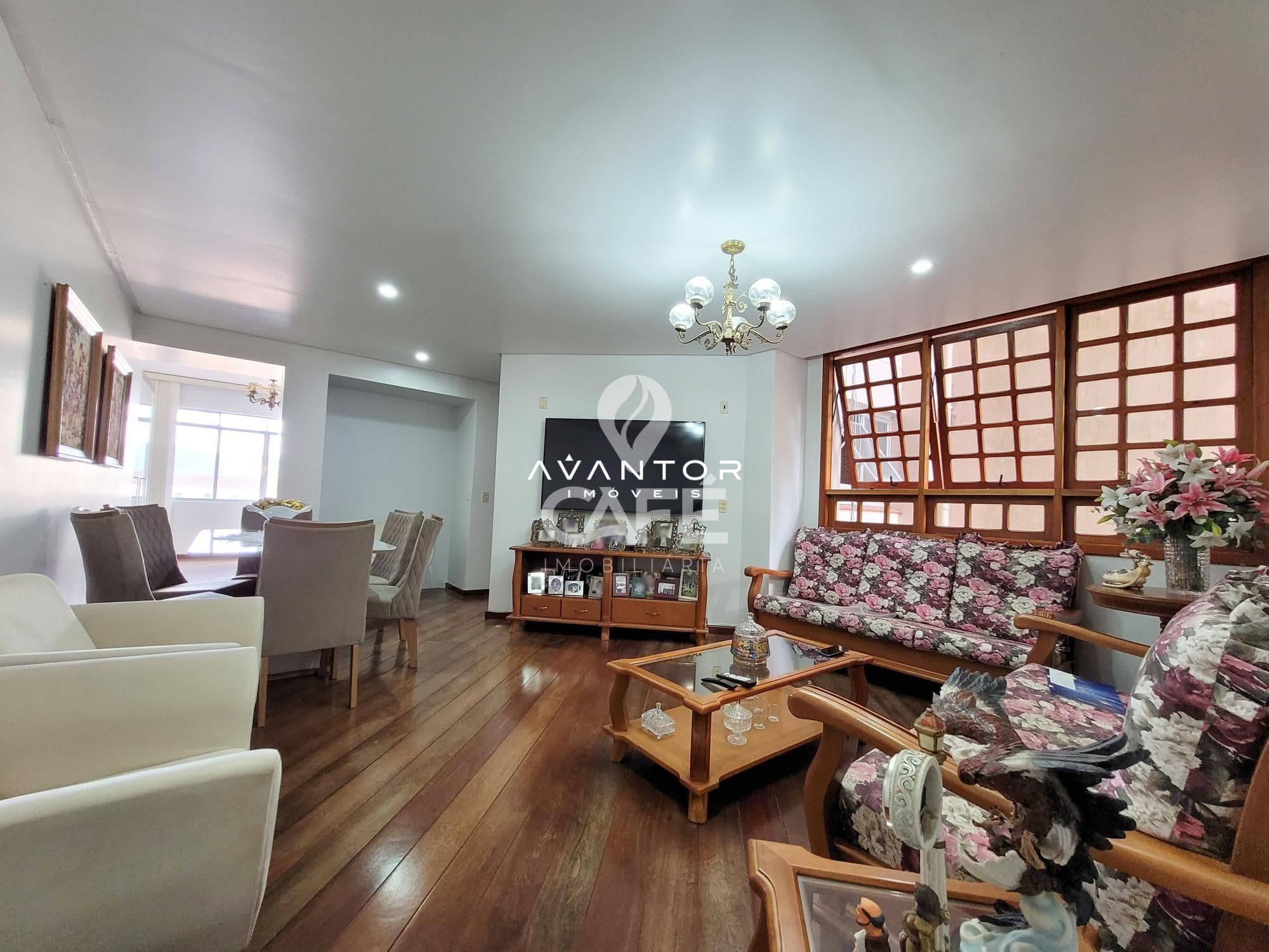 Sala de estar com vista integrada para cozinha — Apartamento com 2 quartos à venda em Centro, Santa Maria/RS