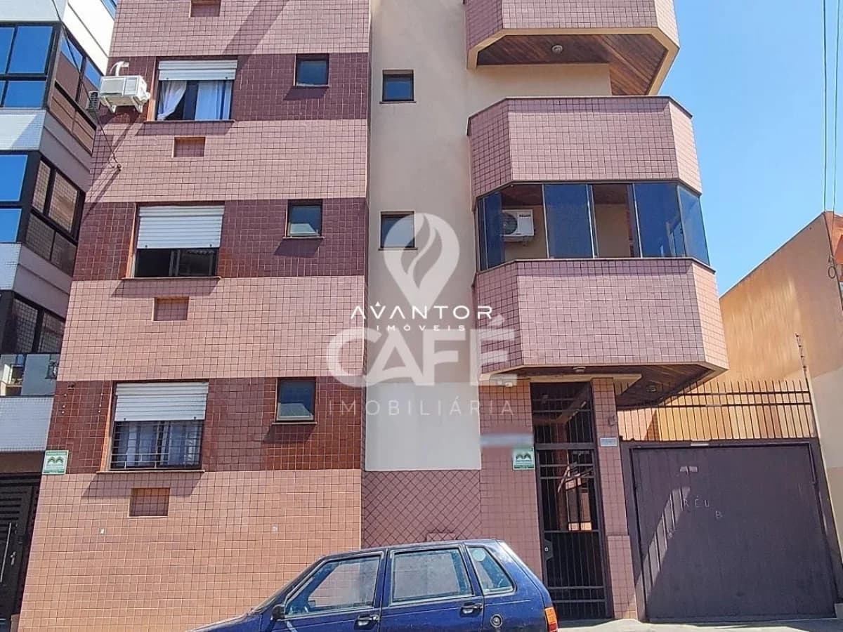 Fachada do prédio com sacadas — Apartamento com 2 quartos à venda em Nossa Senhora de Fátima, Santa Maria/RS