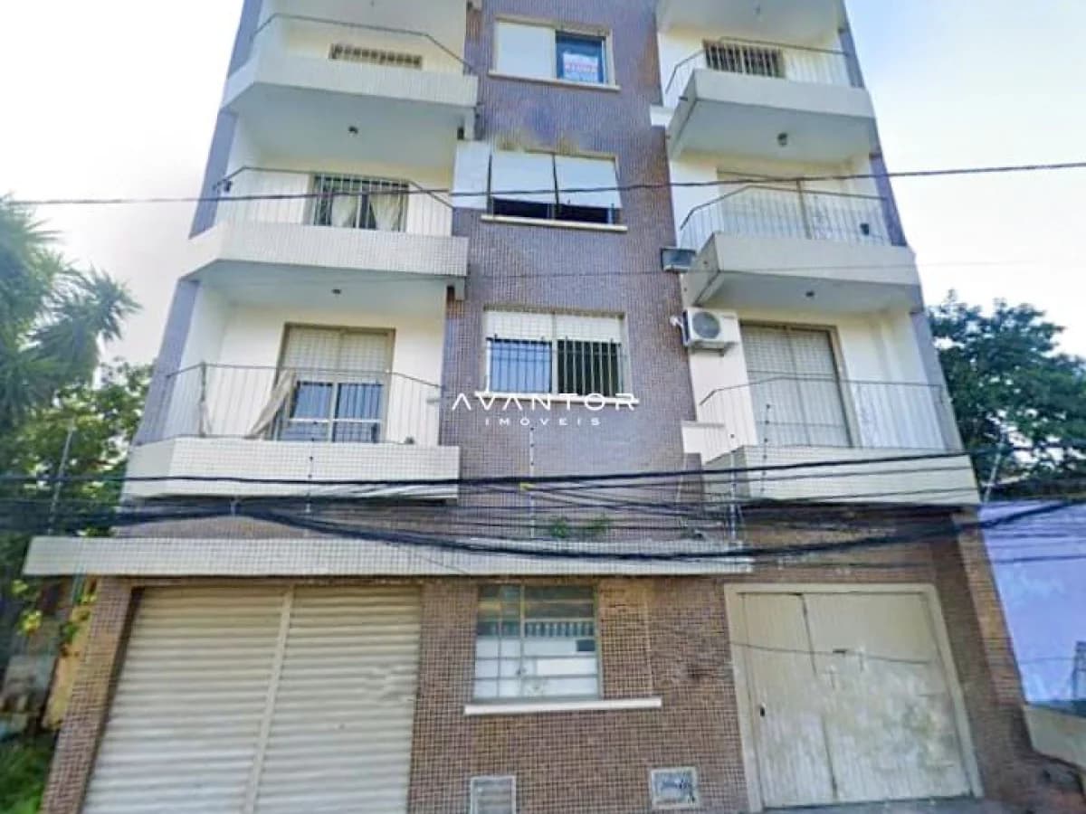 Fachada do prédio com sacadas — Apartamento com 2 quartos à venda em Nossa Senhora do Rosário, Santa Maria/RS