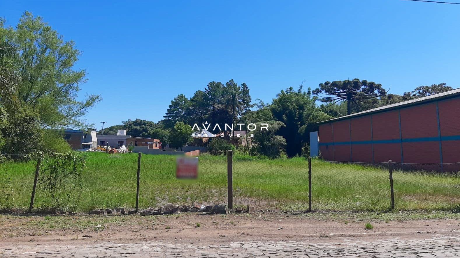 Terreno com vegetação e construções ao fundo — Terreno com 4 quartos à venda em Vila Catani, Silveira Martins/RS