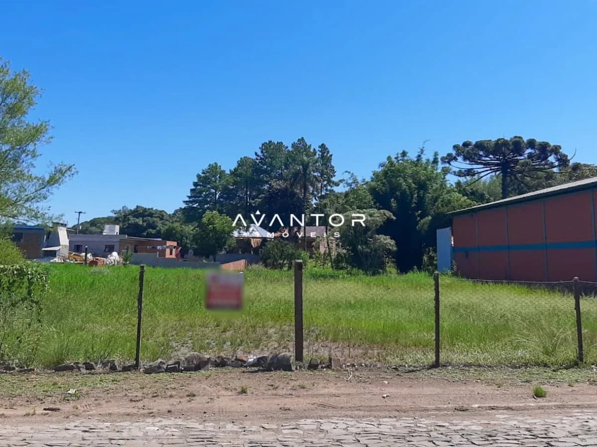 Terreno com vegetação e construções ao fundo — Terreno com 4 quartos à venda em Vila Catani, Silveira Martins/RS