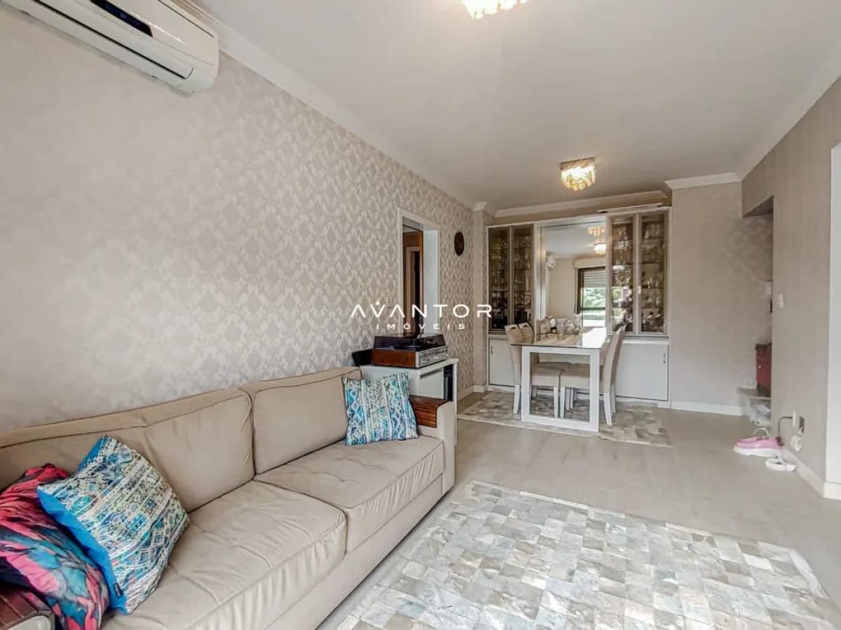 Sala de estar integrada à cozinha — Apartamento com 3 quartos à venda em Nossa Senhora de Fátima, Santa Maria/RS