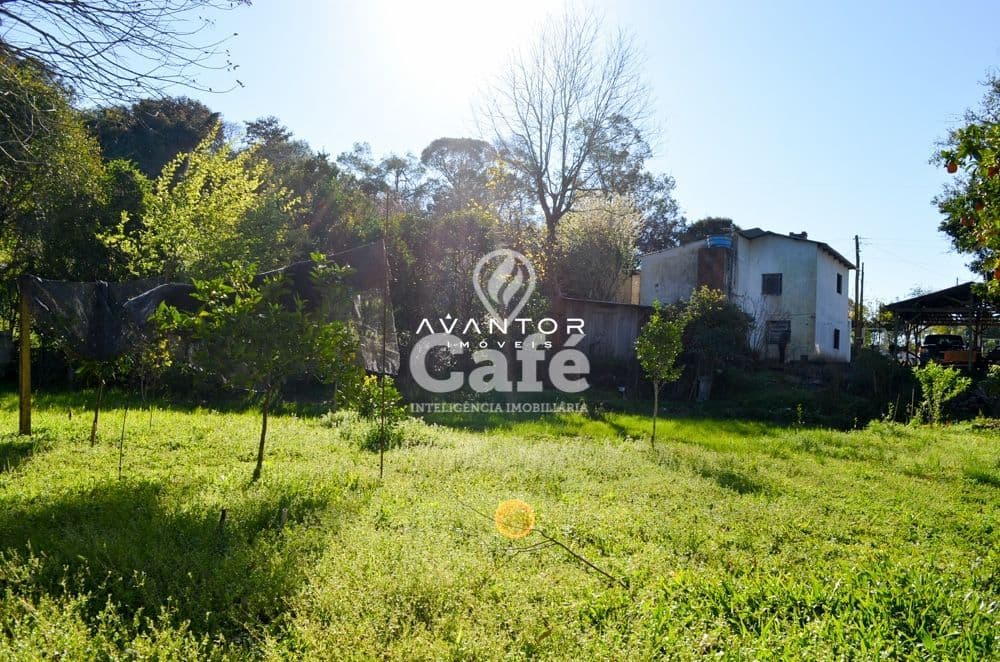 Terreno com casa e árvores — Casa com 2 quartos à venda em Parque Serrano, Itaara/RS