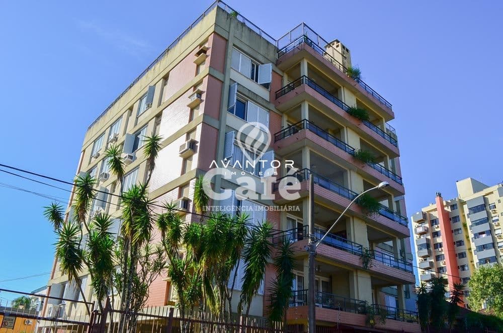 Fachada do prédio com sacadas — Cobertura com 4 quartos à venda em Nossa Senhora de Fátima, Santa Maria/RS