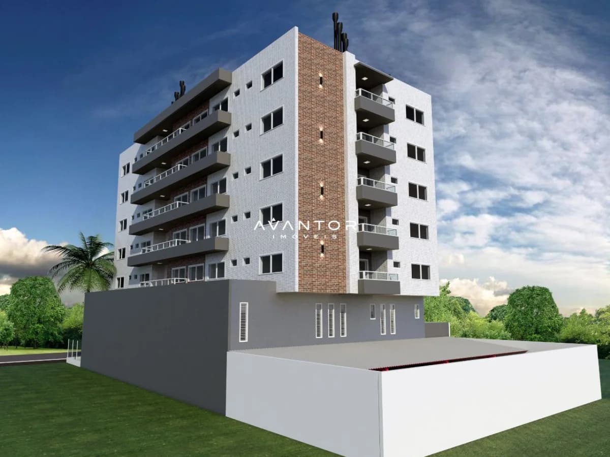 Fachada do prédio com sacadas — Residencial Santa Helena, Camobi, Santa Maria/RS