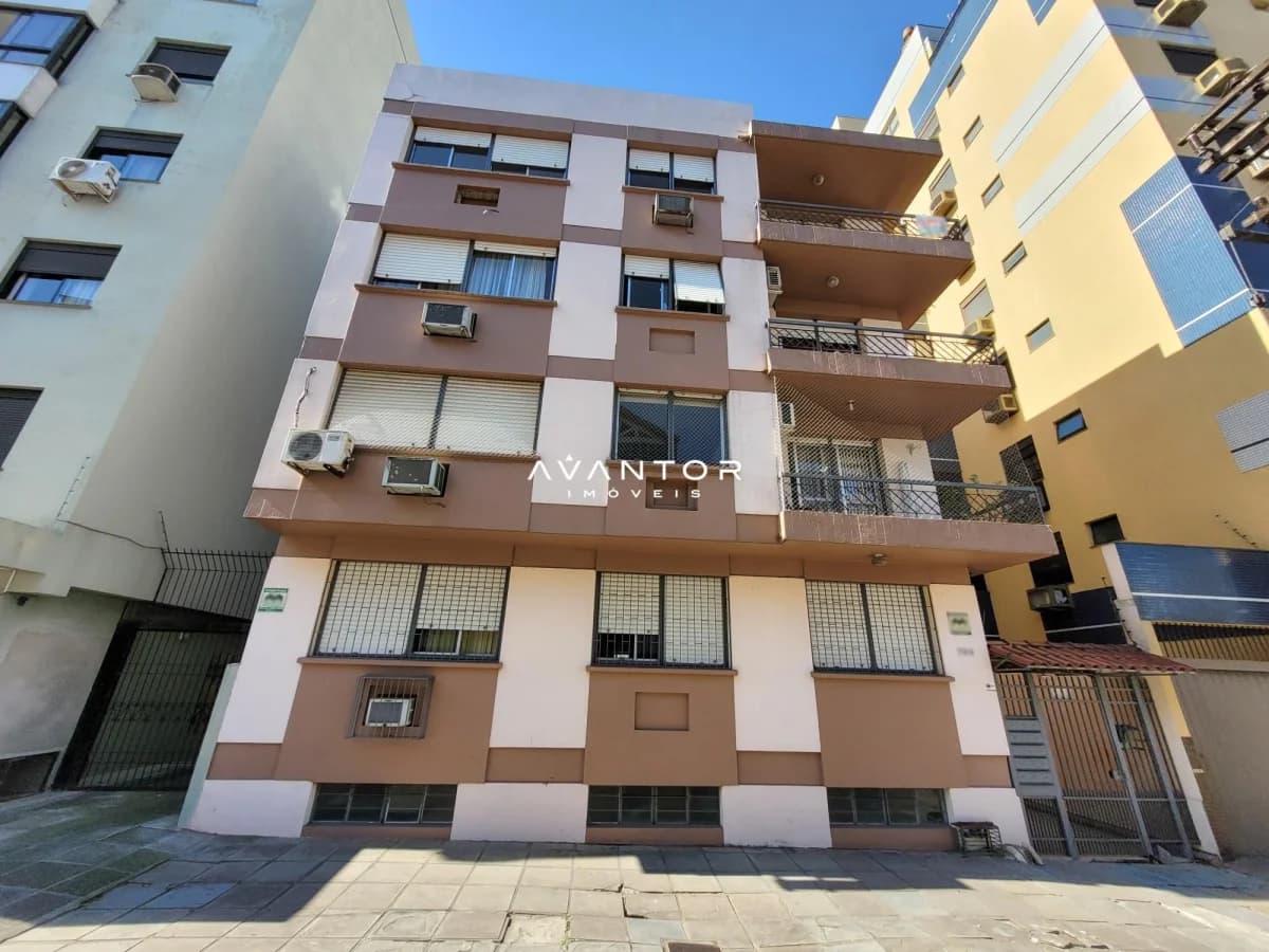 Fachada do prédio residencial — Apartamento com 2 quartos à venda no Edifício Jandaia, em Centro, Santa Maria/RS