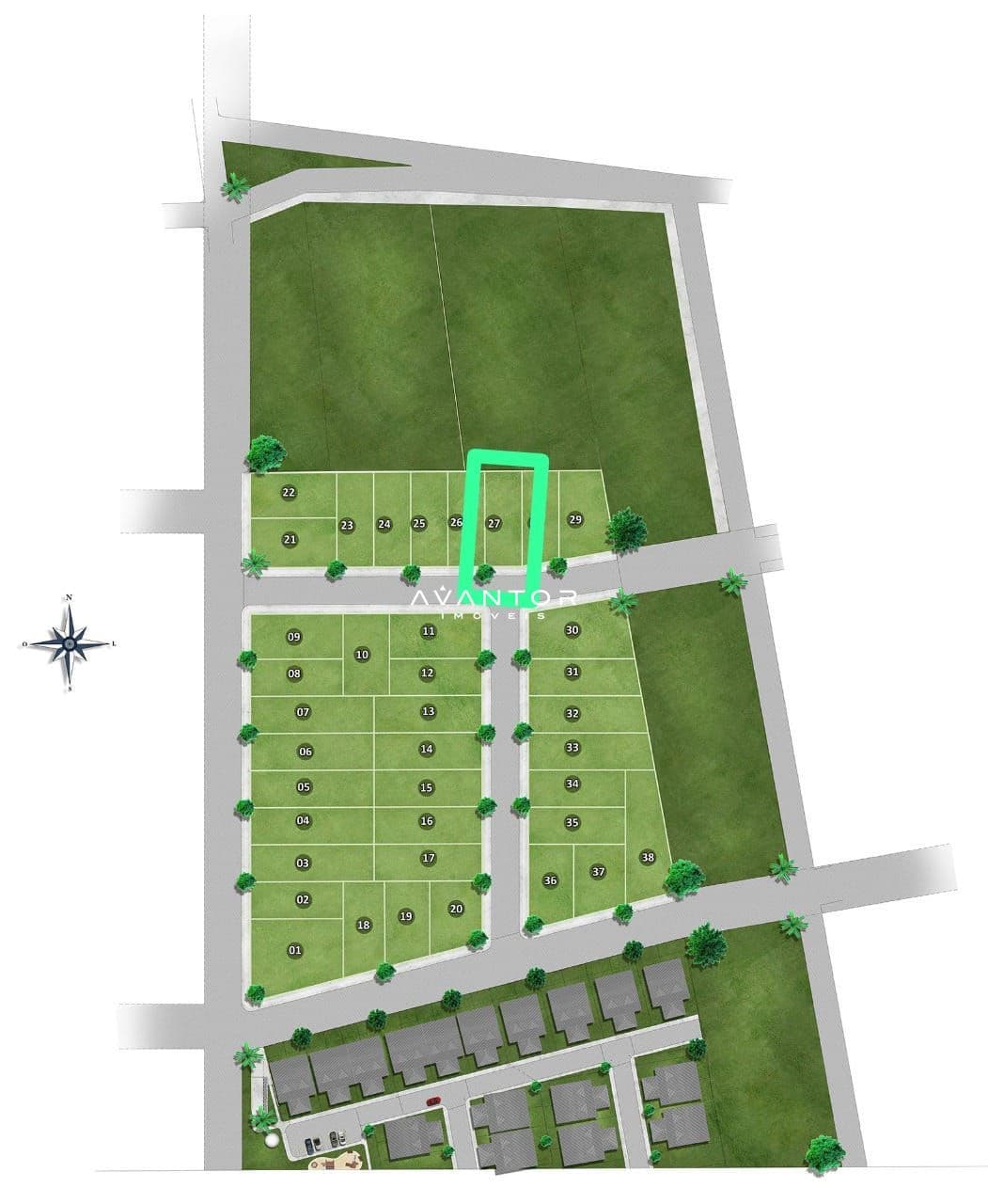 Planta baixa do terreno — Terreno à venda no Providence Village, em São José, Santa Maria/RS