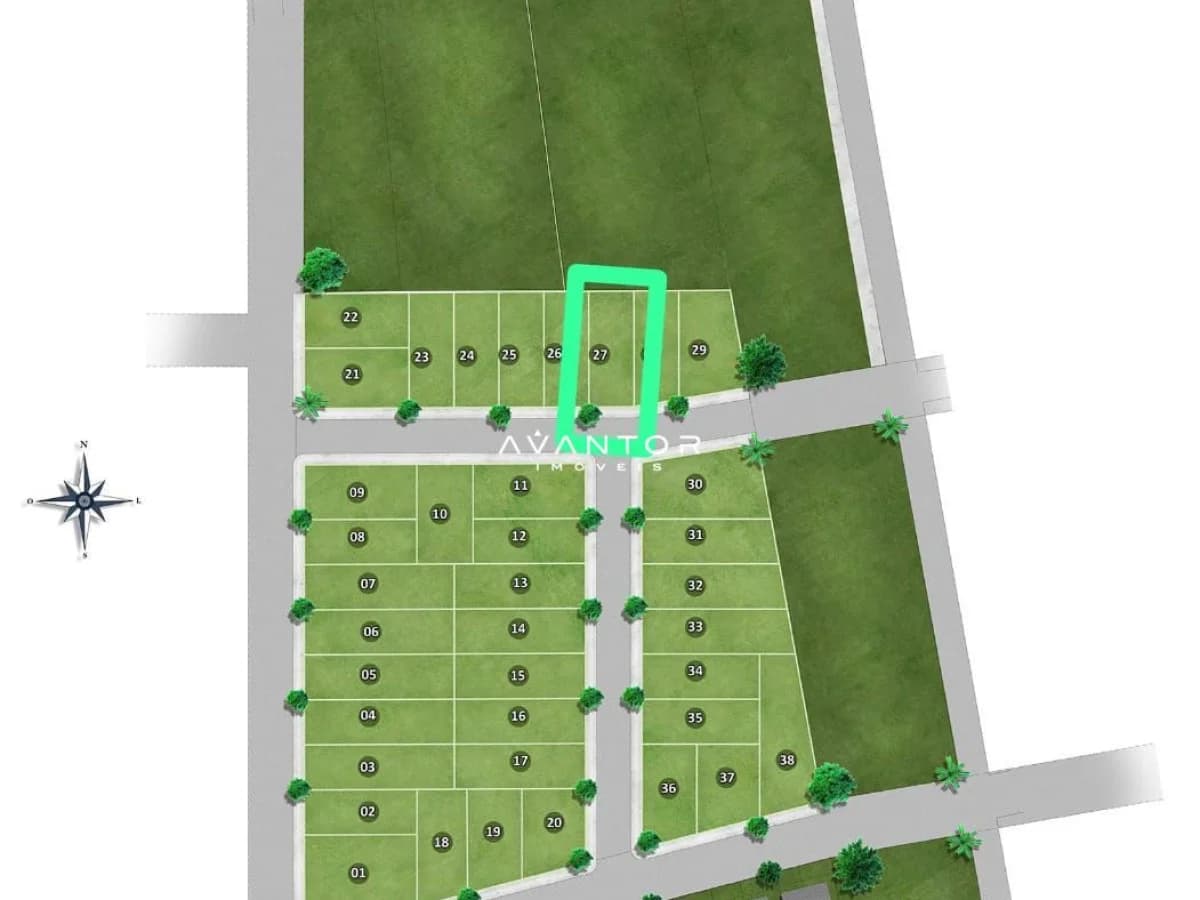 Planta baixa do terreno — Terreno à venda no Providence Village, em São José, Santa Maria/RS