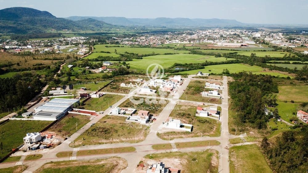 Vista aérea do terreno e arredores — Terreno à venda no Terras de Santorini, em São José, Santa Maria/RS