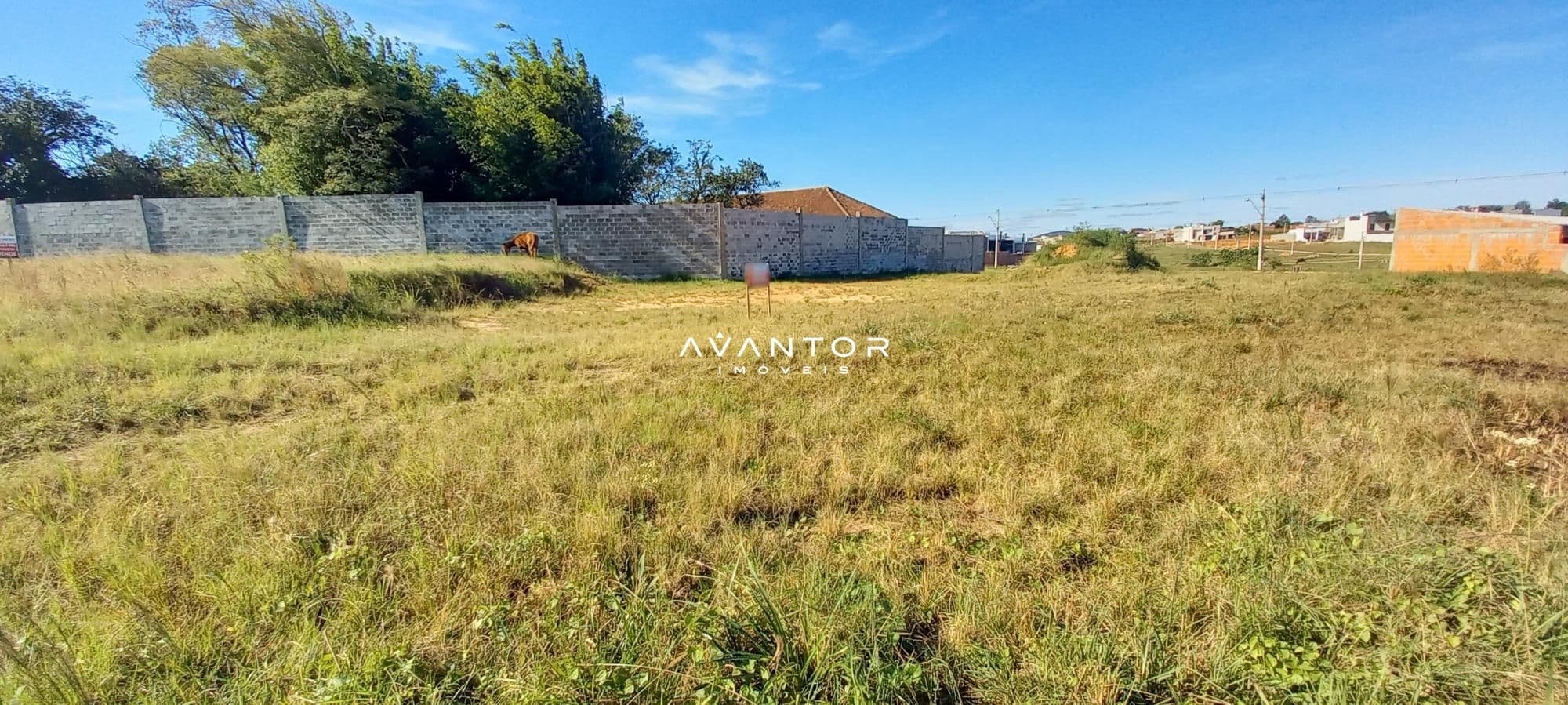 Terreno com construção em alvenaria — Terreno à venda em Pinheiro Machado, Santa Maria/RS