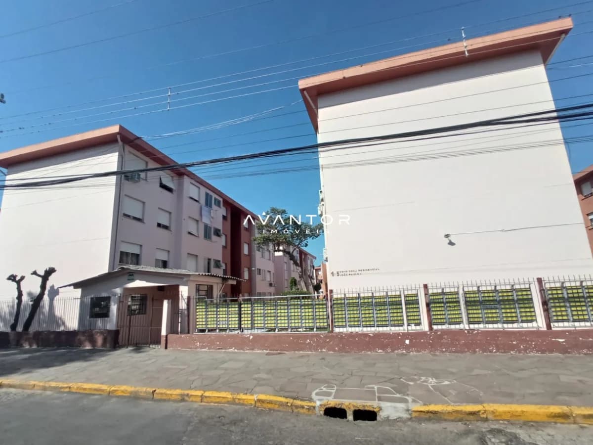 Fachada do condomínio com portaria — Apartamento com 3 quartos à venda no Conjunto João Paulo I, em Nonoai, Santa Maria/RS