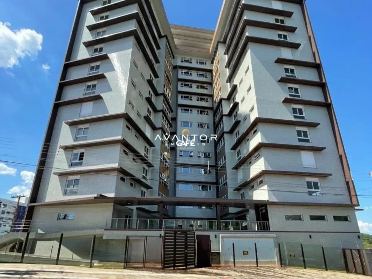 Fachada do prédio com sacadas — Apartamento com 3 quartos à venda no Residencial Fiorello, em Km 3, Santa Maria/RS
