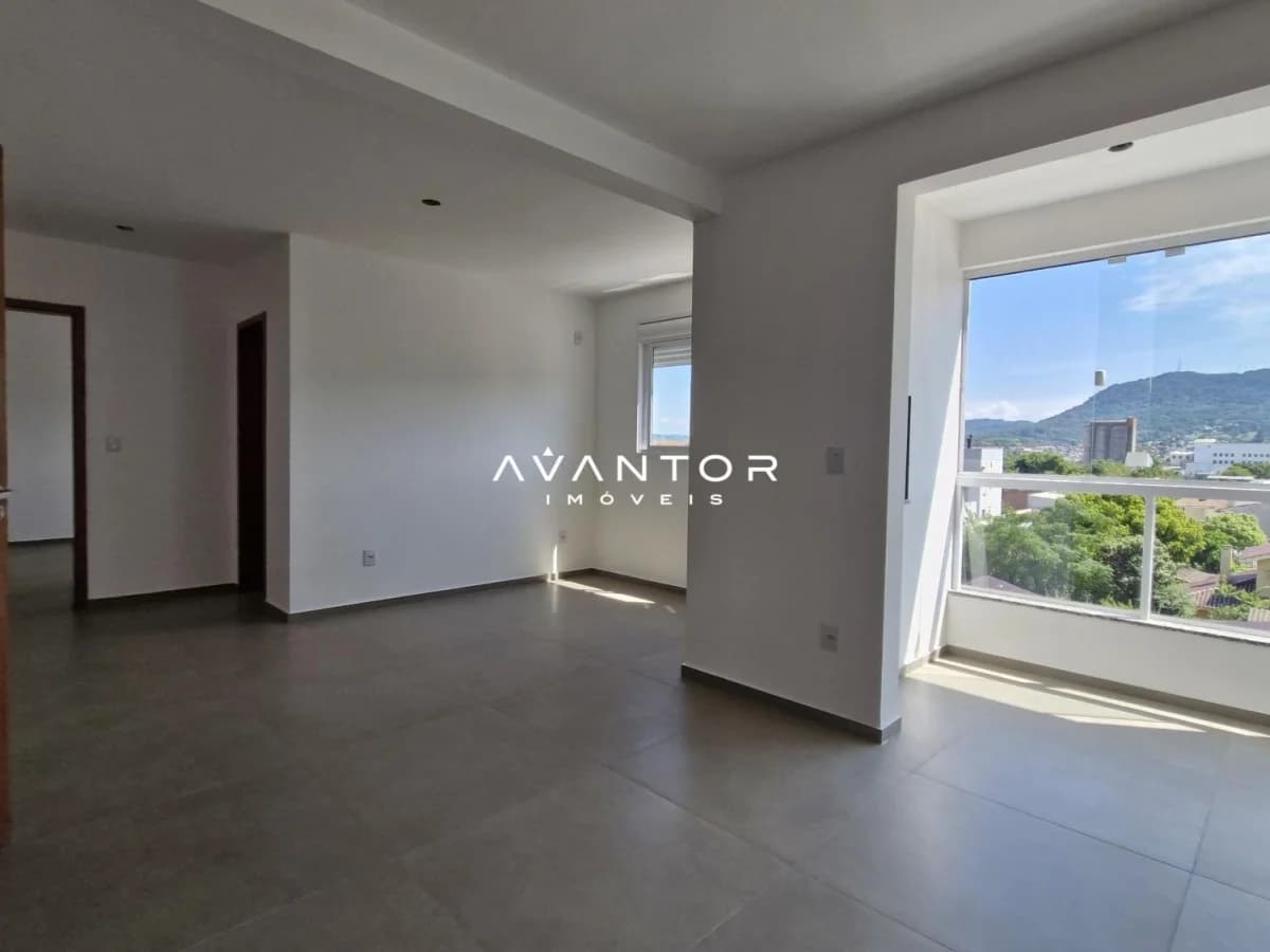Sala de estar com vista para a cidade — Apartamento com 2 quartos à venda em Nossa Senhora do Rosário, Santa Maria/RS