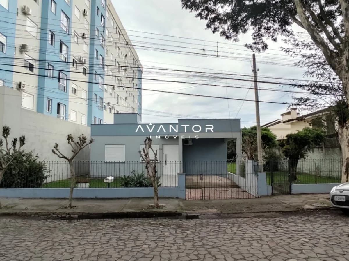 Fachada do prédio com portaria — Terreno à venda em Camobi, Santa Maria/RS