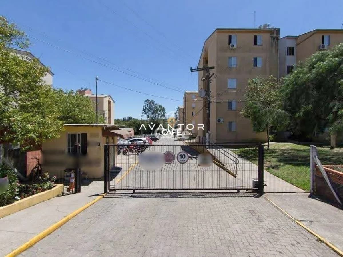 Fachada do condomínio com portaria — Apartamento com 2 quartos à venda em Juscelino Kubitschek, Santa Maria/RS